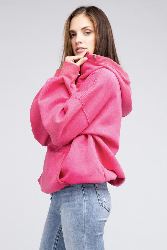 BIBI Stitch Detailed Elastic Hem Hoodie Sweatshirt