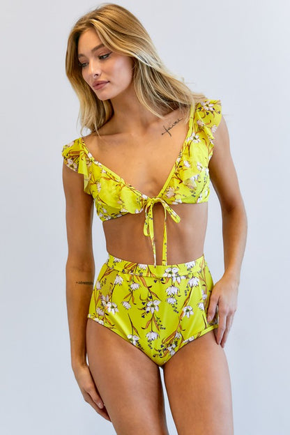 DAVI & DANI 2 Piece Floral Swimwear Set