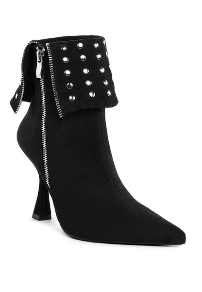 RAG & Co. Piccini Stud Embellished Foldover Boots