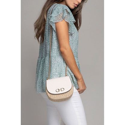 NUVI APPAREL Tiered chiffon blouse