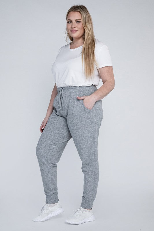 BLUE AGE Plus-Size Jogger Pants