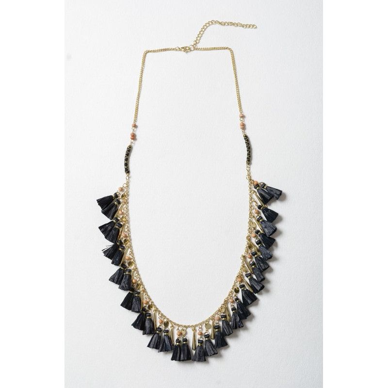 LETO Solid Tassel Chain Western-Boho Necklace