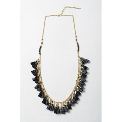 LETO Solid Tassel Chain Western-Boho Necklace