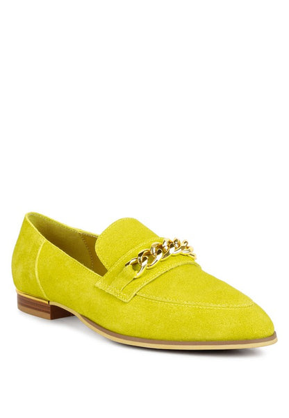 RAG & Co. Timeless Chain Embellished Loafers with Padded Insoles