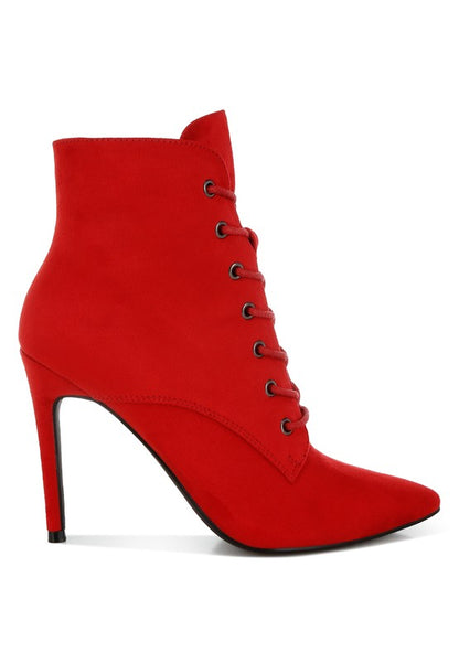 RAG & Co. Agmati Lace Up Stiletto Boots