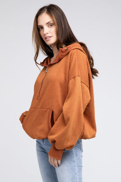 BIBI Stitch Detailed Elastic Hem Hoodie Sweatshirt