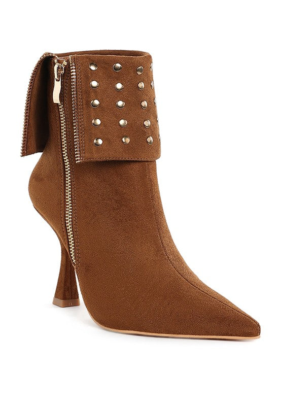 RAG & Co. Piccini Stud Embellished Foldover Boots