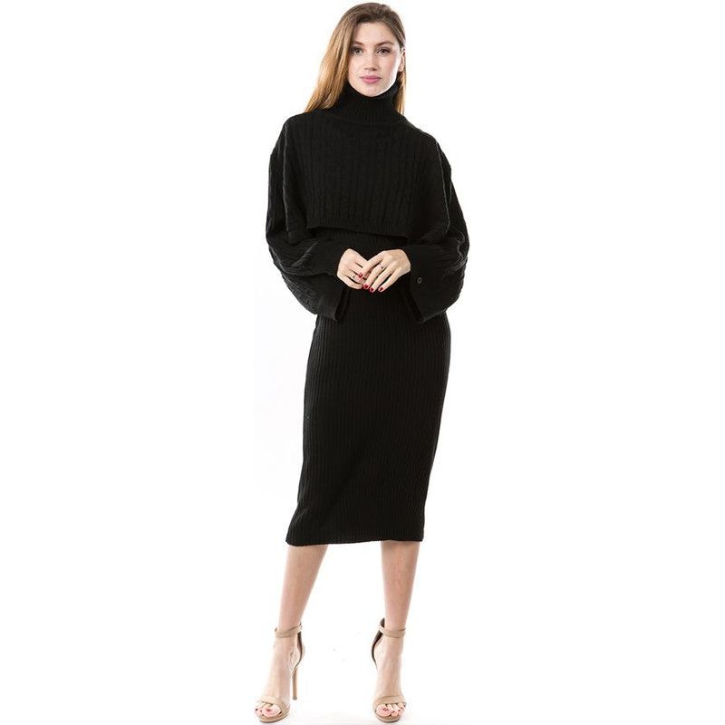 CLAUDE 2 Piece Knitted Dress and Sweater  Set