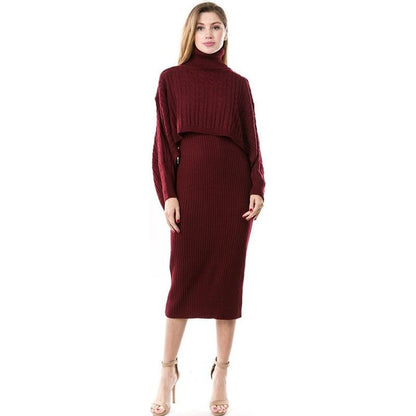 CLAUDE 2 Piece Knitted Dress and Sweater  Set