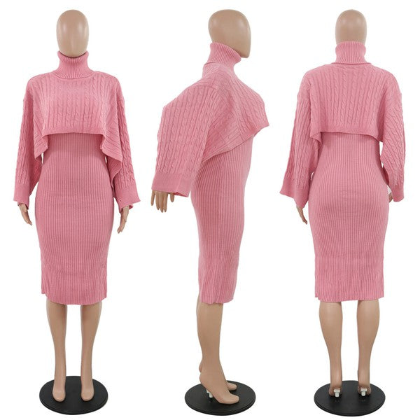 CLAUDE 2 Piece Knitted Dress and Sweater  Set