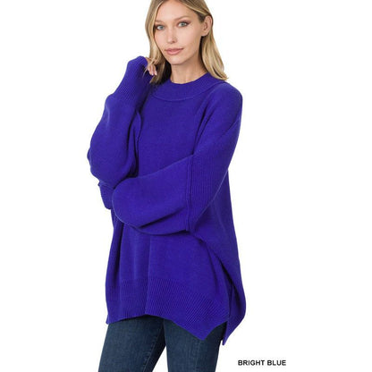 ZENANA Side Slit Oversized Sweater