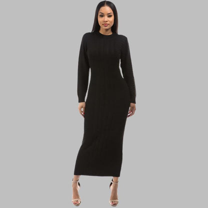 BY CLAUDE Long Maxi Sweater Dress