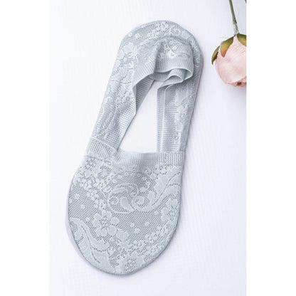 AILI'S CORNER No-Slip Floral Lace Socks