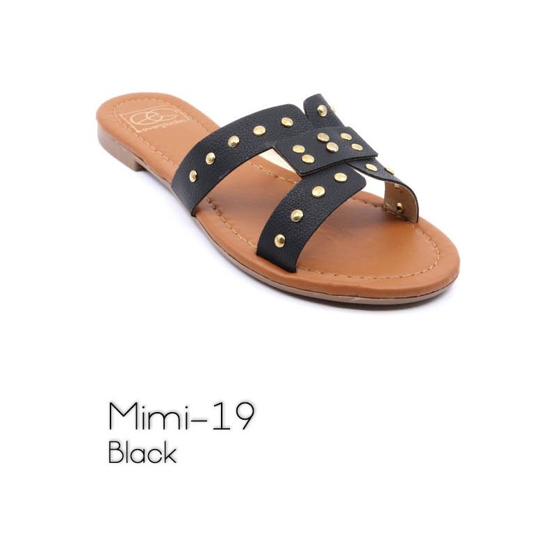 Casual Summer Slide Sandal with Rivet Studs