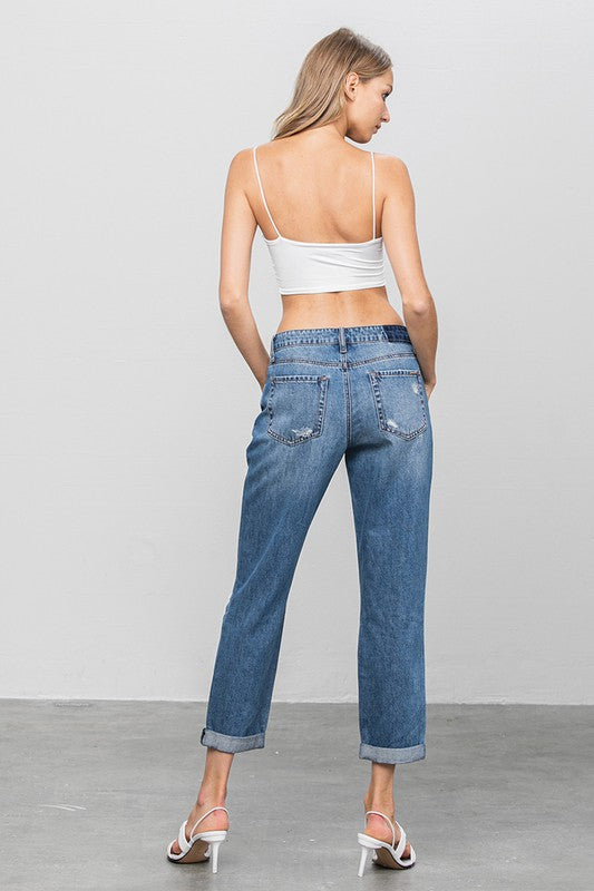 INSANE GENES Distressed Premium Boyfriend Jeans