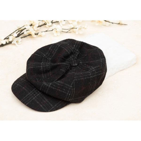 AILI'S CORNER Plaid Newsboy Caps