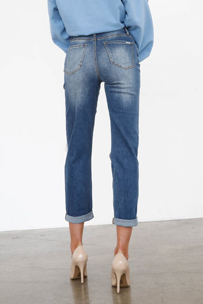 HIGH RISE GIRLFRIEND JEANS