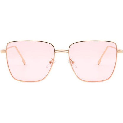 CRAMILO EYEWEAR Square Metal Oversize Fashion Sunglasses