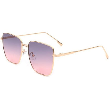 CRAMILO EYEWEAR Square Metal Oversize Fashion Sunglasses