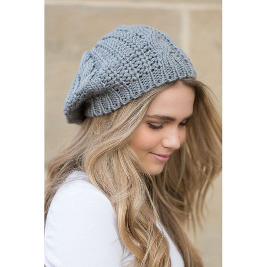 AILI'S CORNER Knit Slouchy Beret