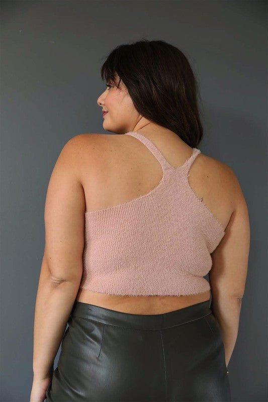 LETO Plus Size Racerback Cozy Lounge Brami