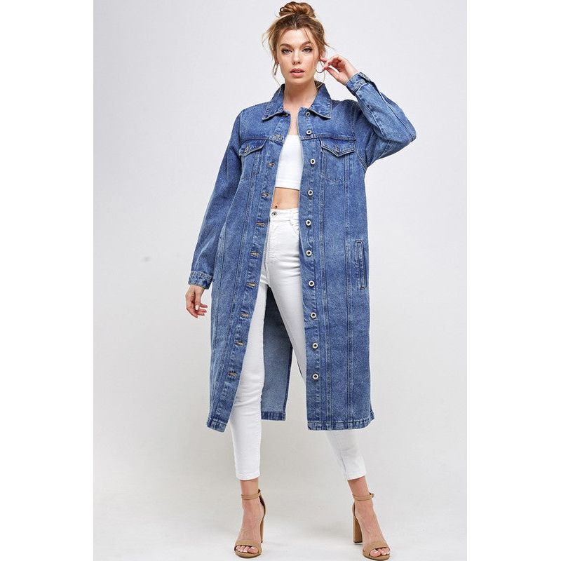 BLUE AGE Non-Stretch Third Quarter Denim Jacket