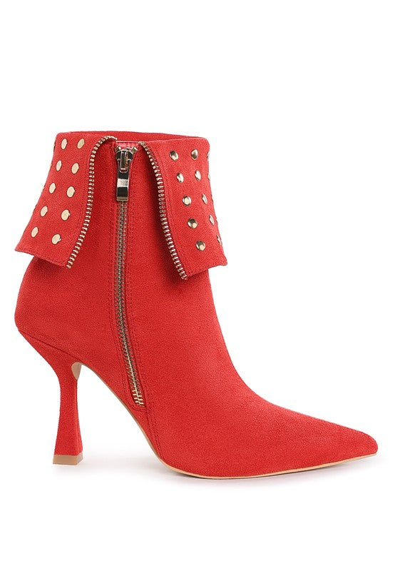 RAG & Co. Piccini Stud Embellished Foldover Boots