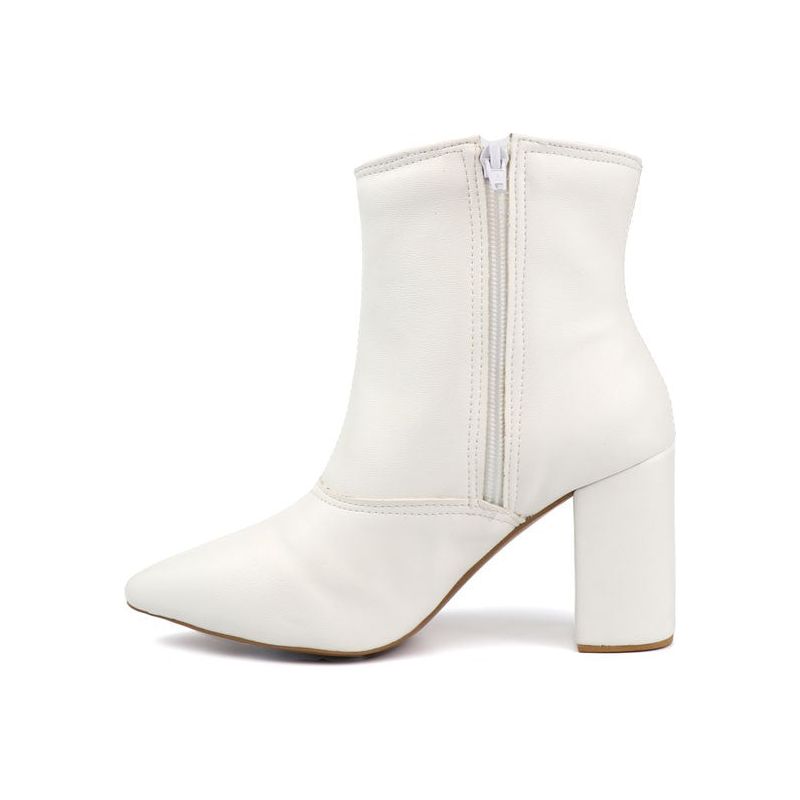 Pointed Toe Bootie with a Block Heel