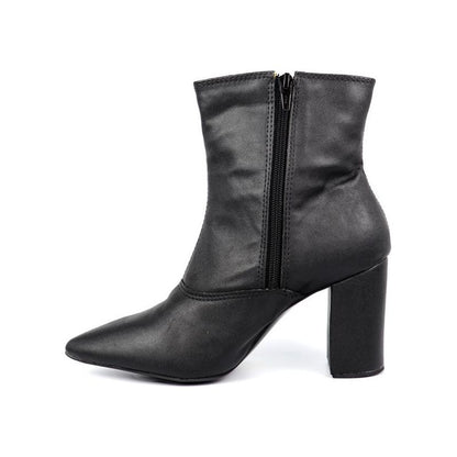 Pointed Toe Bootie with a Block Heel