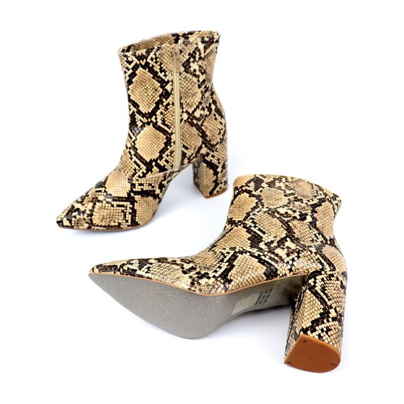 Pointed Toe Bootie with a Block Heel