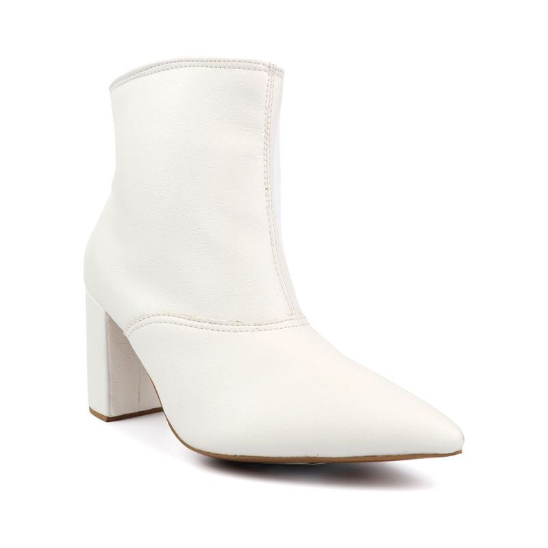 Pointed Toe Bootie with a Block Heel