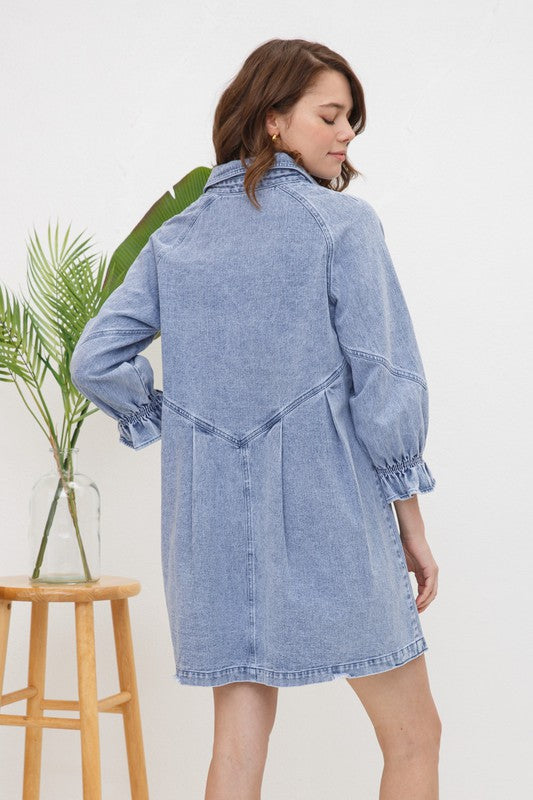 BLUE B Washed Denim Dress