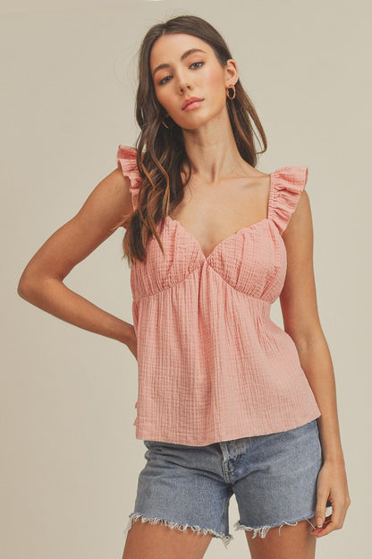 AEMI & Co. Sweetheart Neckline Trixie Top