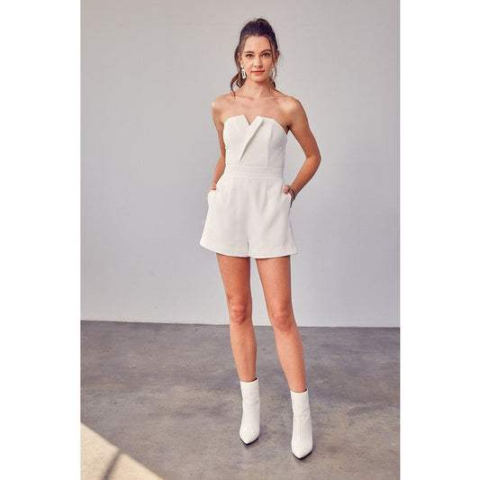 DO + BE COLLECTION  Sleeveless V-neck Romper