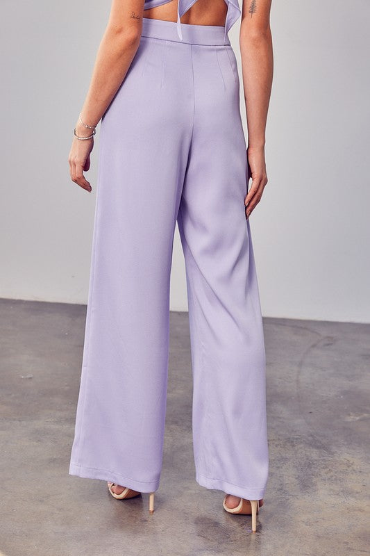 DO + BE COLLECTION Lavendar Wide Leg Pants