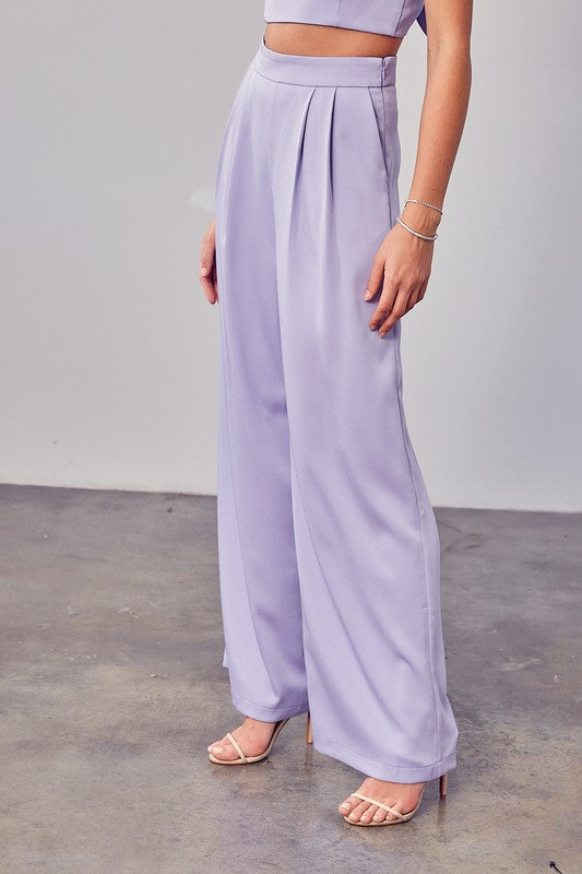 DO + BE COLLECTION Lavendar Wide Leg Pants