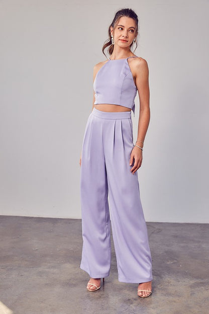 DO + BE COLLECTION Lavendar Wide Leg Pants