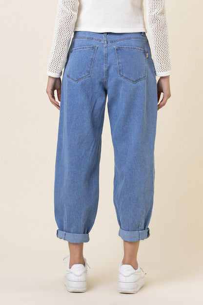 VIBRANT M.I.U. Slouchy High Waisted Jeans