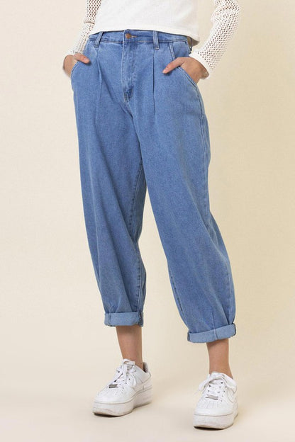 VIBRANT M.I.U. Slouchy High Waisted Jeans