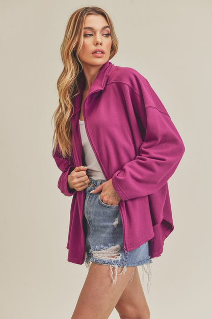 AEMI & Co. Zip-up Oversized Tina Jacket