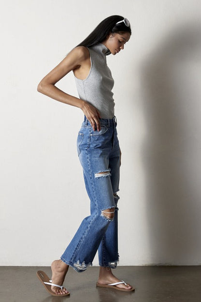 ESTRUCTED STRAIGHT JEANS