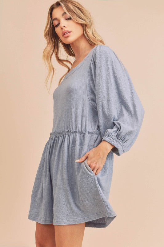 AEMI & Co. Babydoll  Romper with Pockets - Kyle Romper