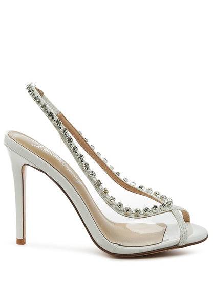 RAG & Co. Camarines Clear Stiletto Sling-back