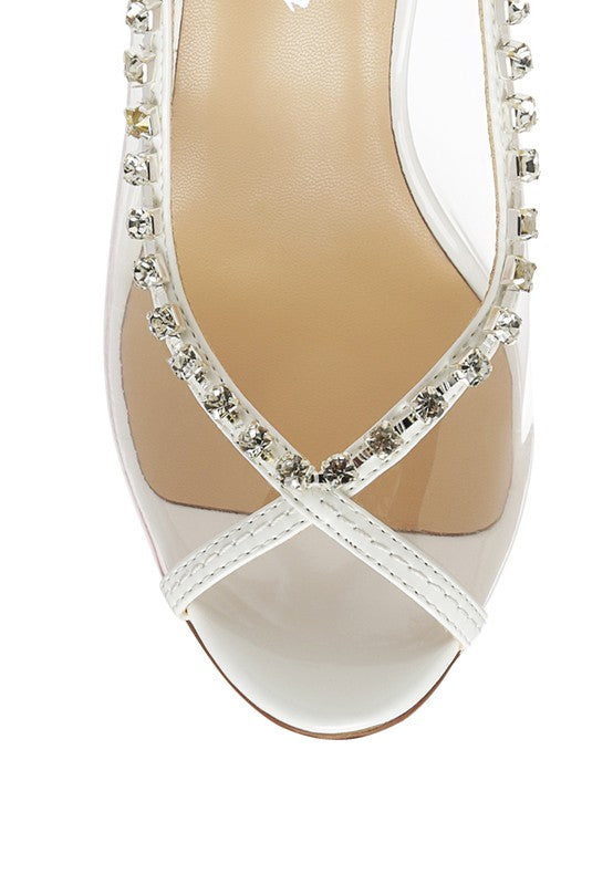 RAG & Co. Camarines Clear Stiletto Sling-back