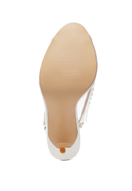 RAG & Co. Camarines Clear Stiletto Sling-back