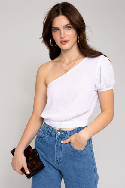 GILLI S/S One Shoulder Top