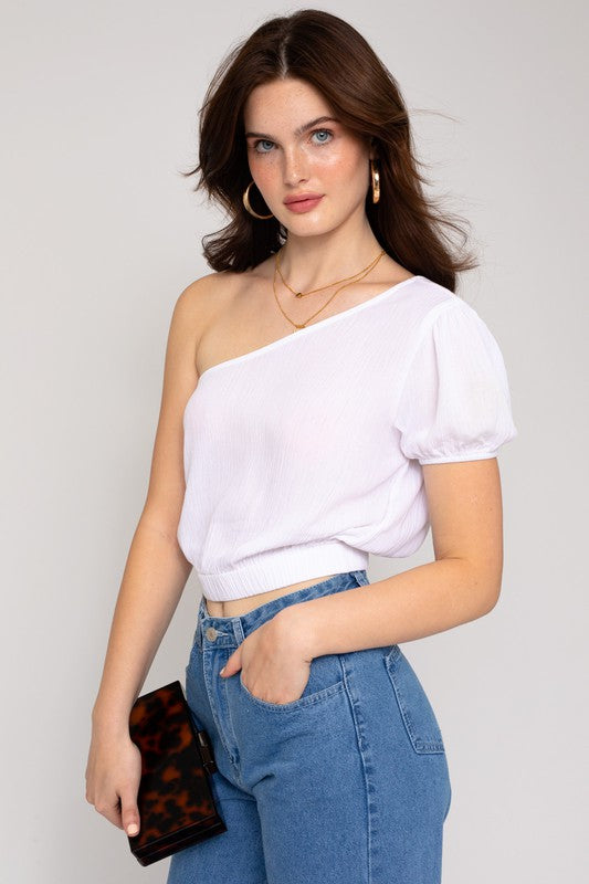 GILLI S/S One Shoulder Top