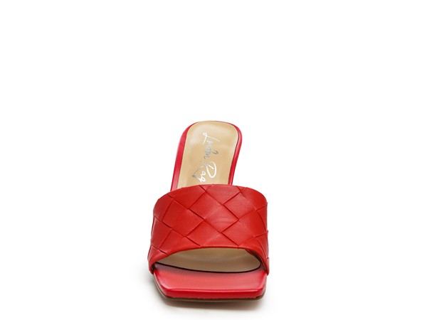 RAG & Co. Carmen High Heeled Woven Square Toe Sandal