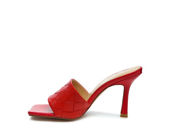 RAG & Co. Carmen High Heeled Woven Square Toe Sandal