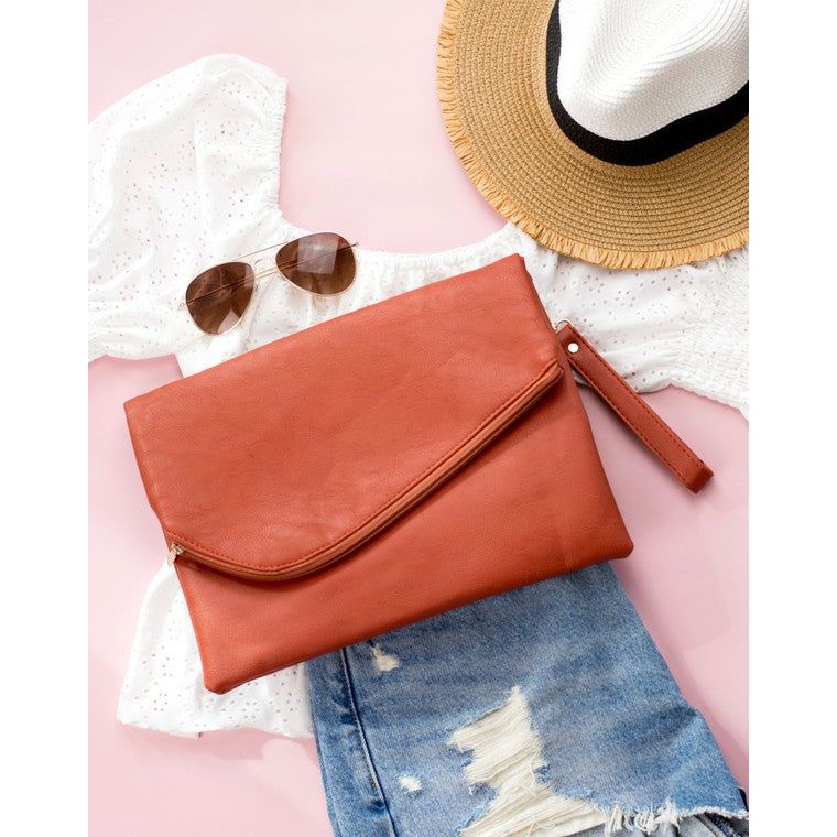 AILI'S CORNER Foldover Envelope Clutch